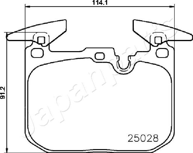 Japanparts PA-0116AF - Komplet Pločica, disk-kočnica www.molydon.hr