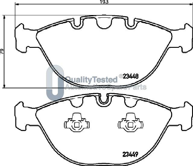 Japanparts PA0131JM - Komplet Pločica, disk-kočnica www.molydon.hr