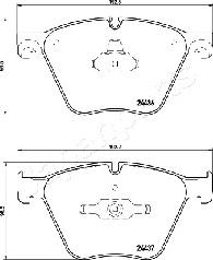 Japanparts PA-0129AF - Komplet Pločica, disk-kočnica www.molydon.hr