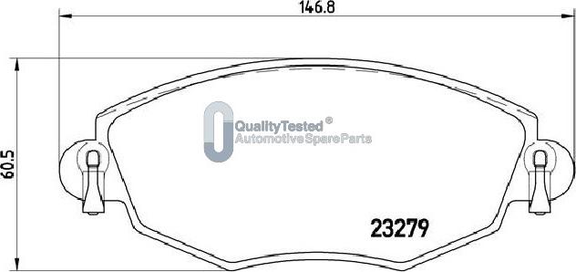 Japanparts PA0318JM - Komplet Pločica, disk-kočnica www.molydon.hr