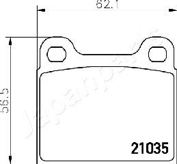 Japanparts PA-0330AF - Komplet Pločica, disk-kočnica www.molydon.hr