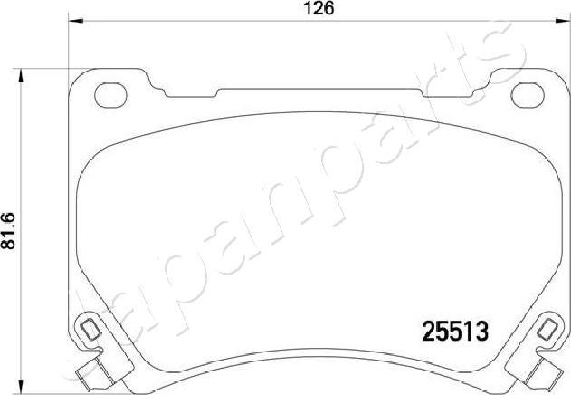 Japanparts PA-H29AF - Komplet Pločica, disk-kočnica www.molydon.hr