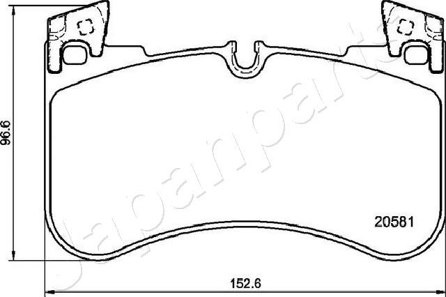 Japanparts PA-L15AF - Komplet Pločica, disk-kočnica www.molydon.hr