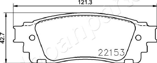 Japanparts PP-417AF - Komplet Pločica, disk-kočnica www.molydon.hr