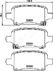 Japanparts PP-0406AF - Komplet Pločica, disk-kočnica www.molydon.hr