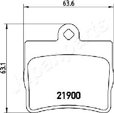 Japanparts PP-0503AF - Komplet Pločica, disk-kočnica www.molydon.hr