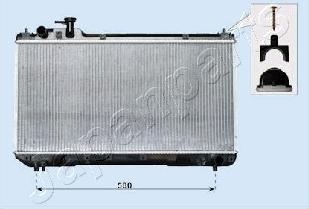 Japanparts RDA153096 - Hladnjak, hladjenje motora www.molydon.hr