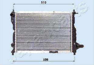 Japanparts RDA313024 - Hladnjak, hladjenje motora www.molydon.hr