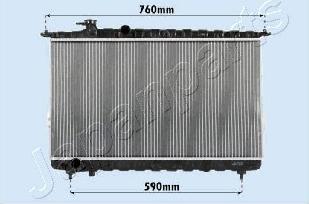 Japanparts RDA283095 - Hladnjak, hladjenje motora www.molydon.hr