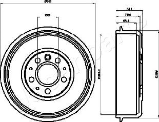 Japanparts TA-0914 - Bubanj kočnica www.molydon.hr