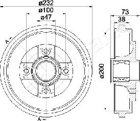 Japanparts TA-0401 - Bubanj kočnica www.molydon.hr