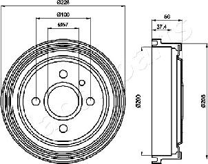 Japanparts TA-0403 - Bubanj kočnica www.molydon.hr