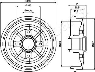 Japanparts TA-0609 - Bubanj kočnica www.molydon.hr