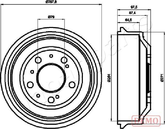 Japanparts TA-0605C - Bubanj kočnica www.molydon.hr