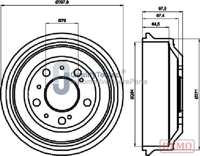 Japanparts TA0605JM - Bubanj kočnica www.molydon.hr