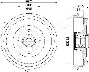 Japanparts TA-0602 - Bubanj kočnica www.molydon.hr