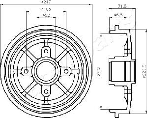 Japanparts TA-0610 - Bubanj kočnica www.molydon.hr