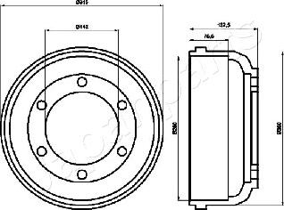 Japanparts TA-0317 - Bubanj kočnica www.molydon.hr