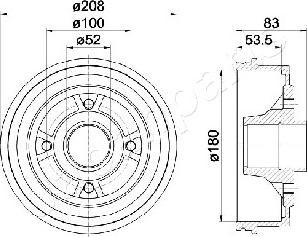 Japanparts TA-0709 - Bubanj kočnica www.molydon.hr