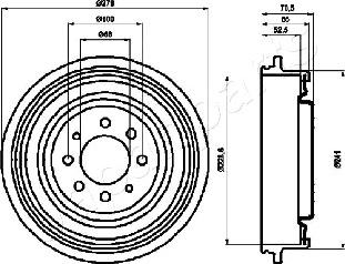 Japanparts TA-0703 - Bubanj kočnica www.molydon.hr