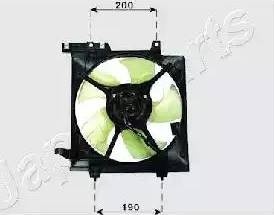 Japanparts VNT241010 - Ventilator, hladjenje motora www.molydon.hr