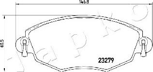 Japko 500318 - Komplet Pločica, disk-kočnica www.molydon.hr