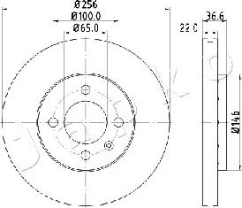 Japko 600943 - Kočioni disk www.molydon.hr