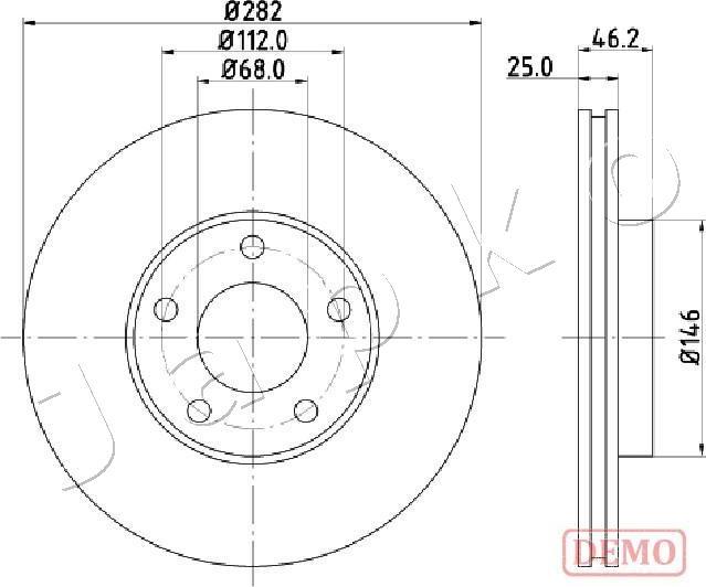 Japko 600955C - Kočioni disk www.molydon.hr