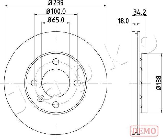 Japko 600952C - Kočioni disk www.molydon.hr