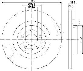 Japko 600918 - Kočioni disk www.molydon.hr