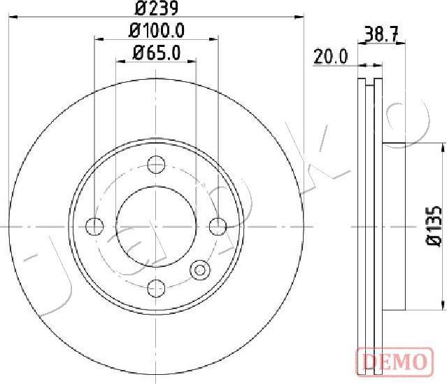 Japko 600939C - Kočioni disk www.molydon.hr