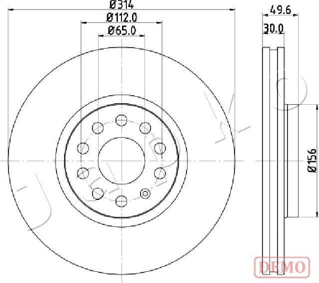 Japko 600933C - Kočioni disk www.molydon.hr