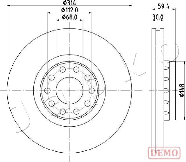 Japko 600924C - Kočioni disk www.molydon.hr