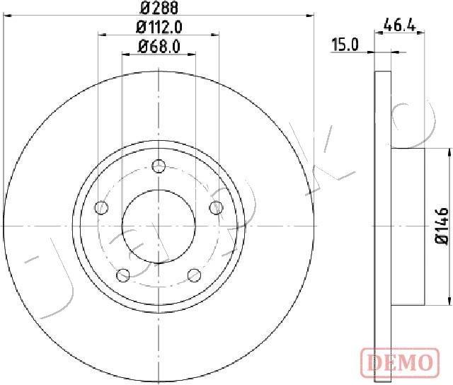 Japko 600923C - Kočioni disk www.molydon.hr