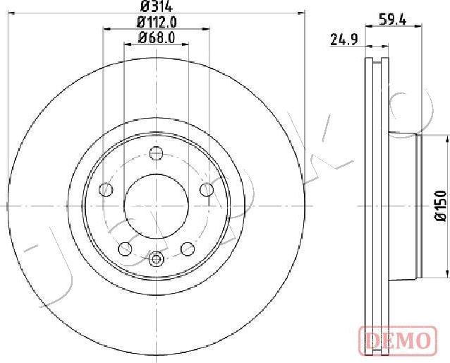 Japko 600927C - Kočioni disk www.molydon.hr