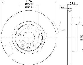 Japko 600927 - Kočioni disk www.molydon.hr