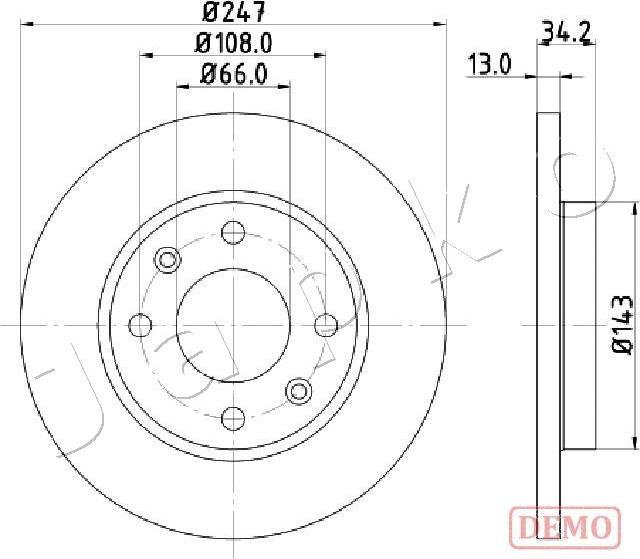 Japko 600630C - Kočioni disk www.molydon.hr