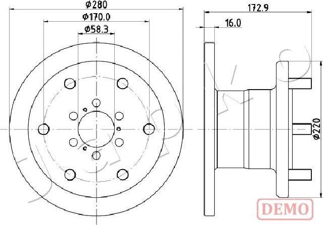 Japko 600255C - Kočioni disk www.molydon.hr