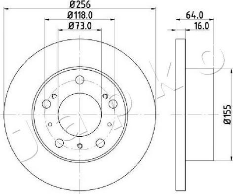 Japko 600267C - Kočioni disk www.molydon.hr