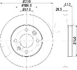 Japko 600708 - Kočioni disk www.molydon.hr