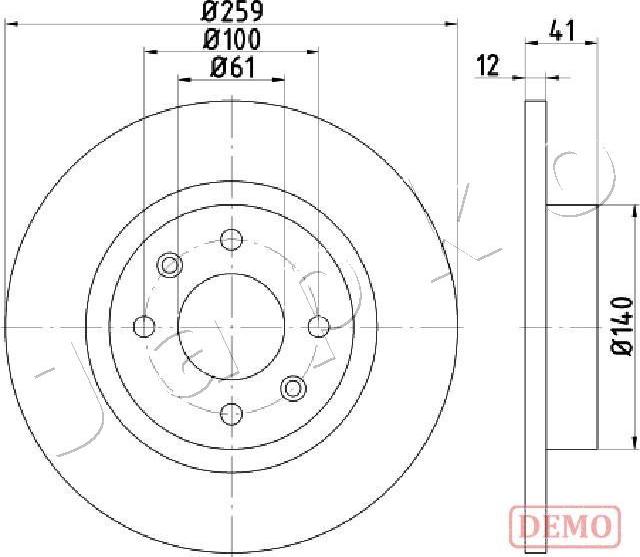 Japko 600719C - Kočioni disk www.molydon.hr