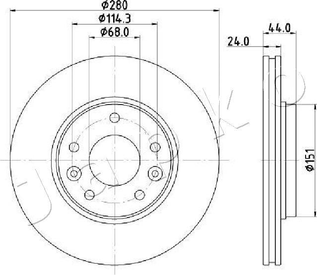 Japko 60181C - Kočioni disk www.molydon.hr