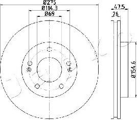 Japko 60H33 - Kočioni disk www.molydon.hr