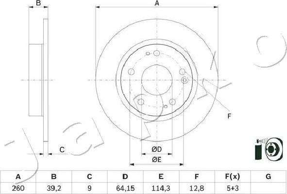 Japko 61428C - Kočioni disk www.molydon.hr