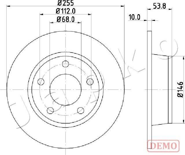 Japko 610914C - Kočioni disk www.molydon.hr