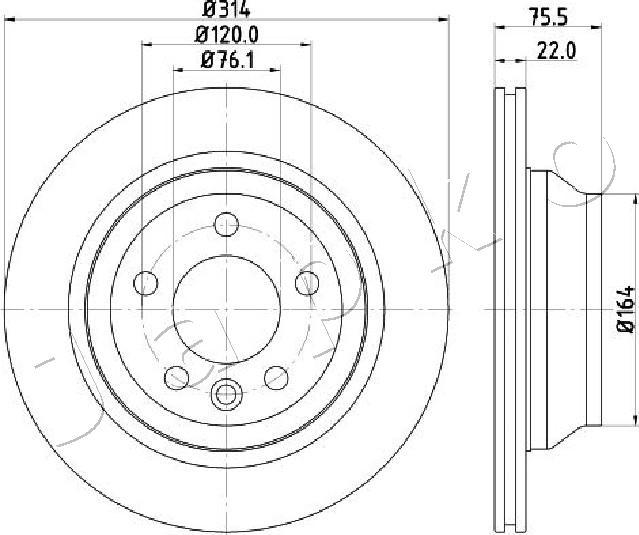 Japko 610934C - Kočioni disk www.molydon.hr