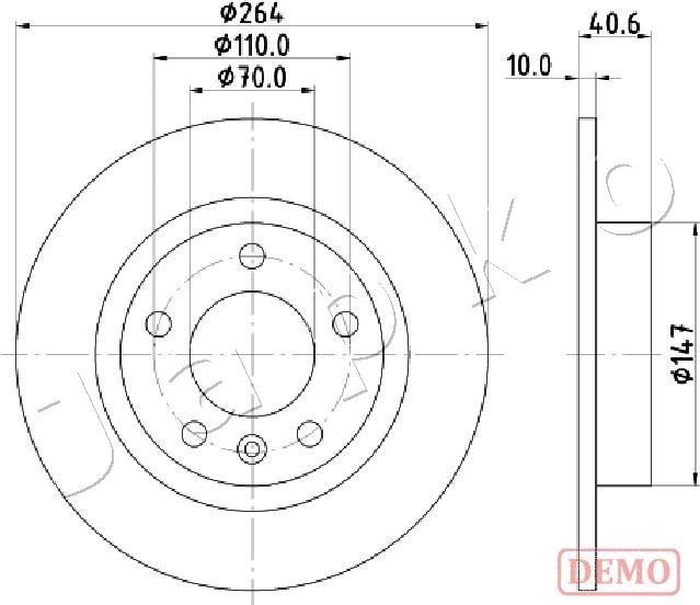 Japko 610400C - Kočioni disk www.molydon.hr