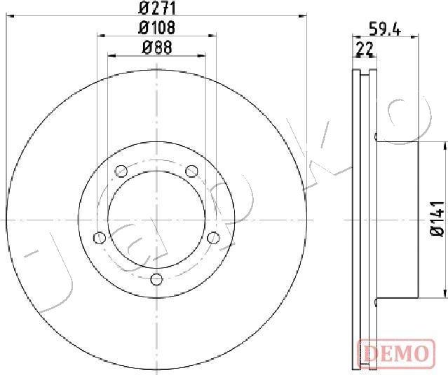 Japko 610401C - Kočioni disk www.molydon.hr