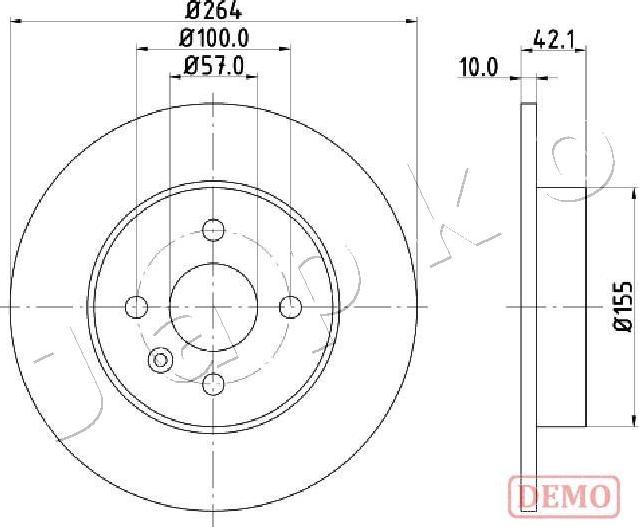 Japko 610407C - Kočioni disk www.molydon.hr