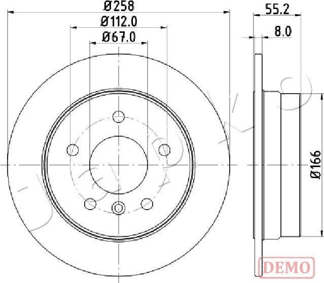 Japko 610500C - Kočioni disk www.molydon.hr